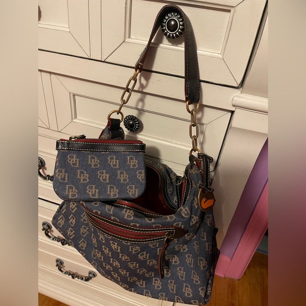 Dooney & Bourke Denim Shoulder Bag and Wallet